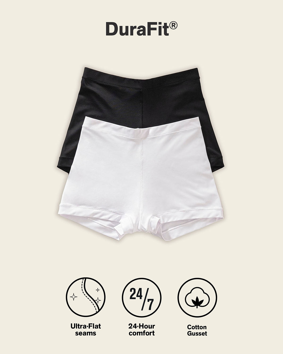 Perfect fit boyshort style panty#color_000-white