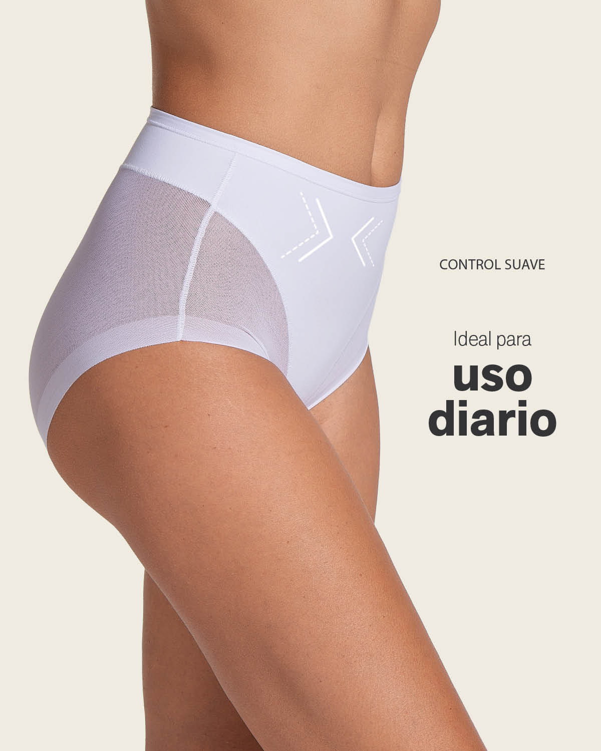 Truly undetectable comfy shaper panty#color_000-white
