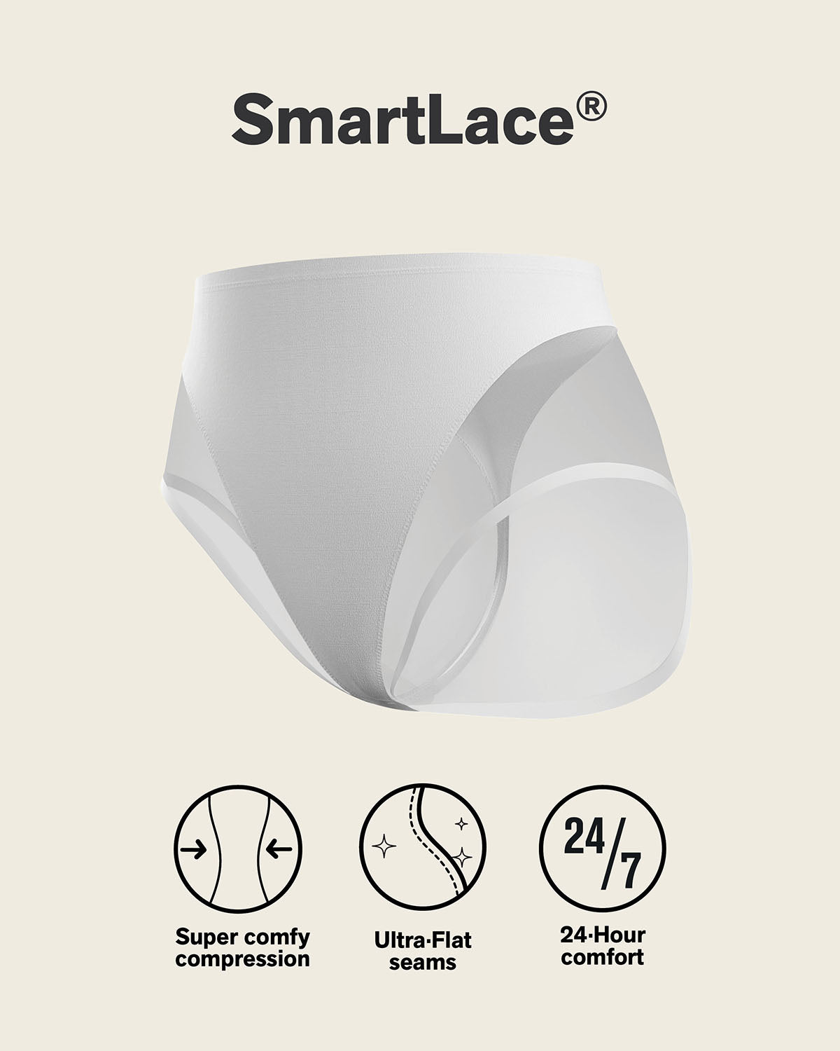 Truly undetectable comfy shaper panty#color_000-white