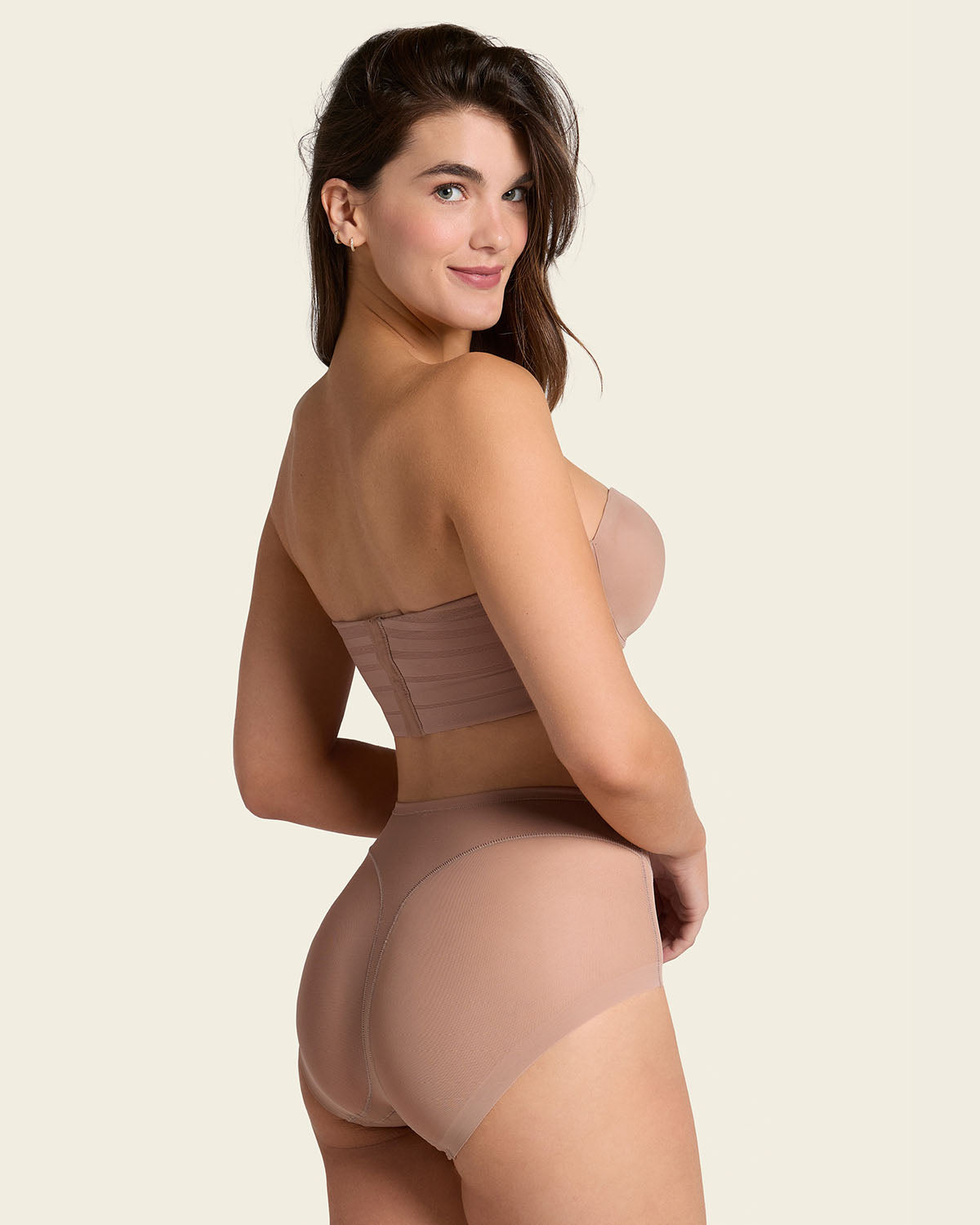 Truly undetectable comfy shaper panty#color_857-brown