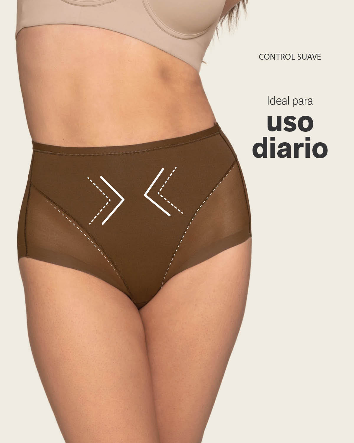 Truly Undetectable Comfy Shaper Panty#color_875-dark-brown