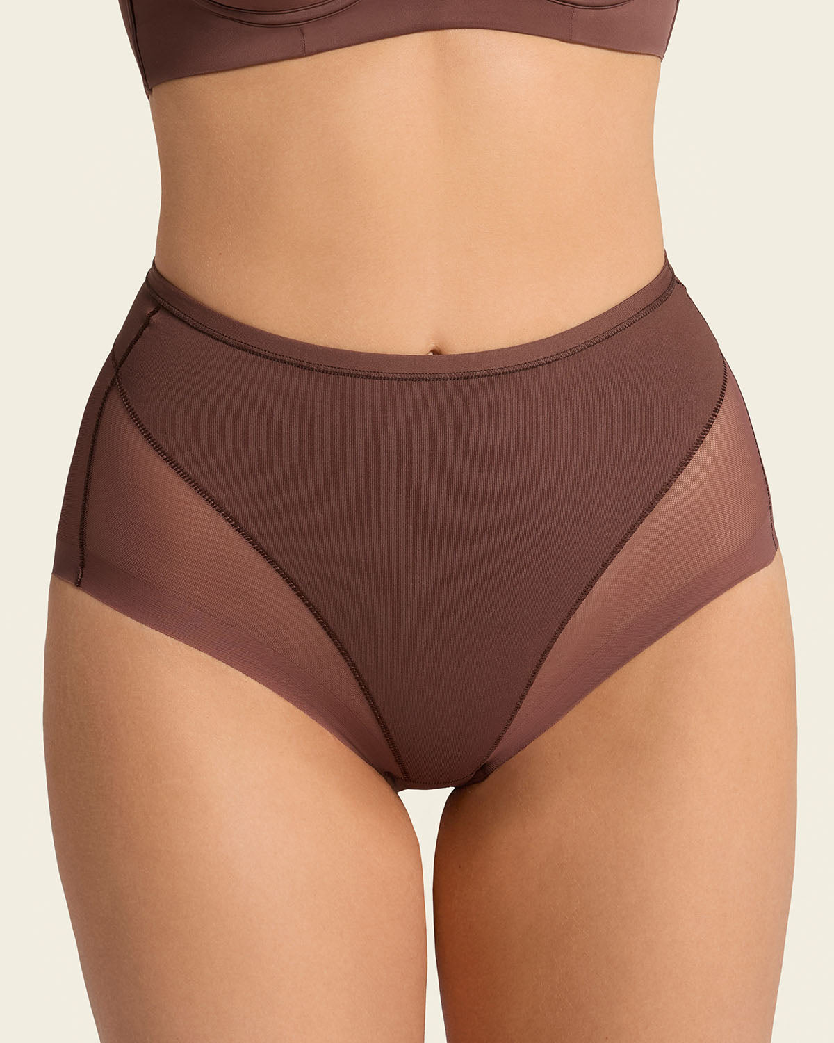 Truly Undetectable Comfy Shaper Panty#color_s01-dark-brown-blue-brown