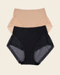 Truly undetectable comfy shaper panty#color_s01-black-golden-beige
