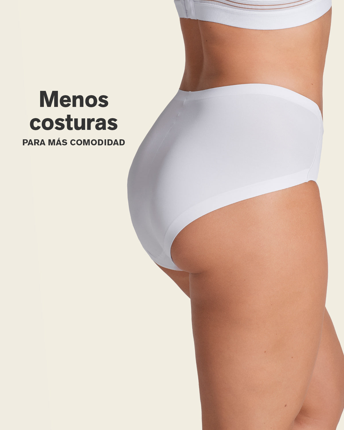 Simply seamless mid-rise sculpting brief#color_000-white