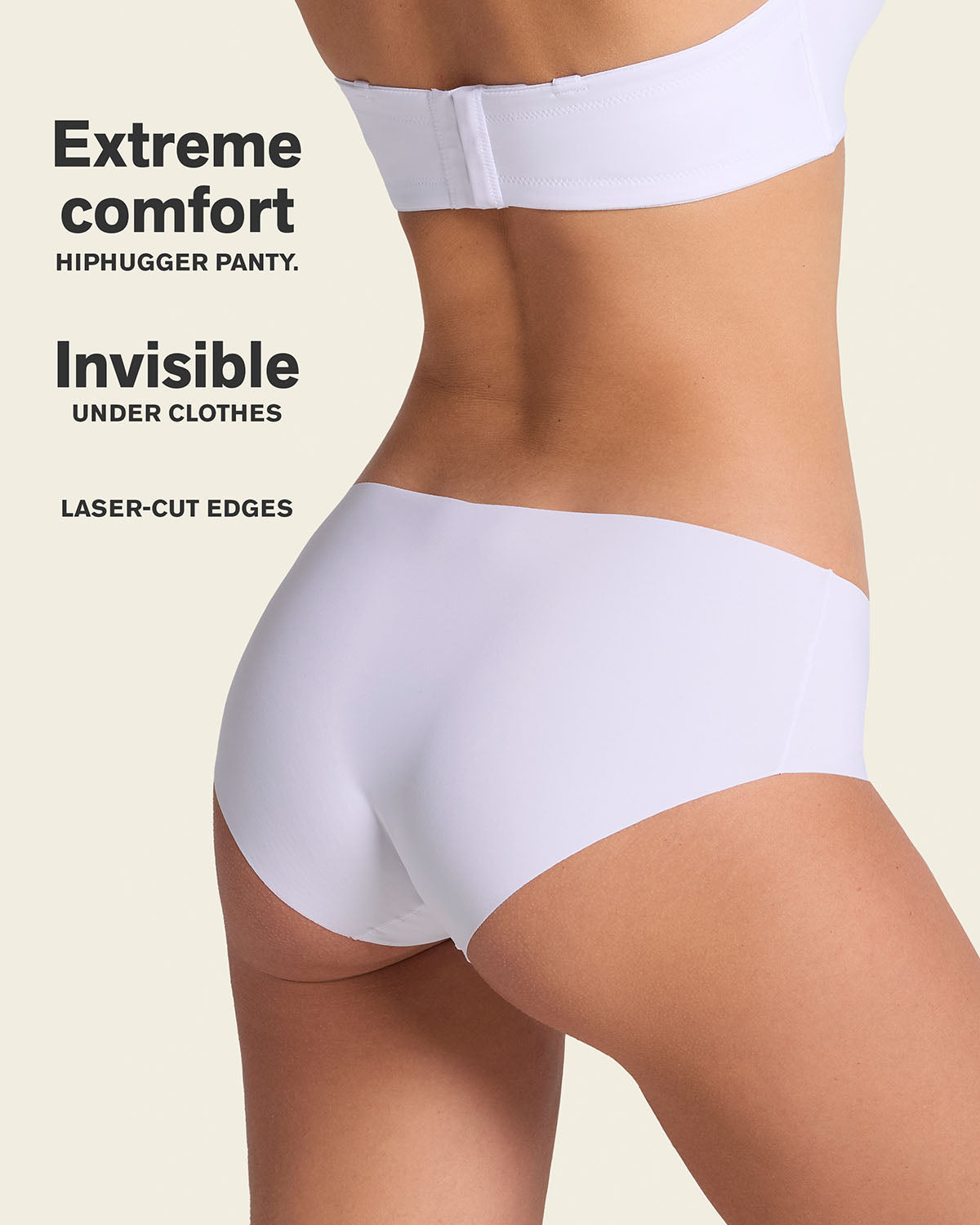 No ride-up seamless hiphugger panty#color_000-white
