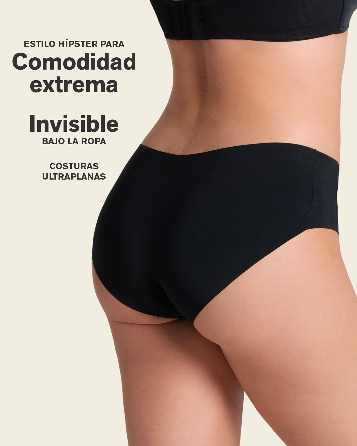 No ride-up seamless hiphugger panty#color_785-black