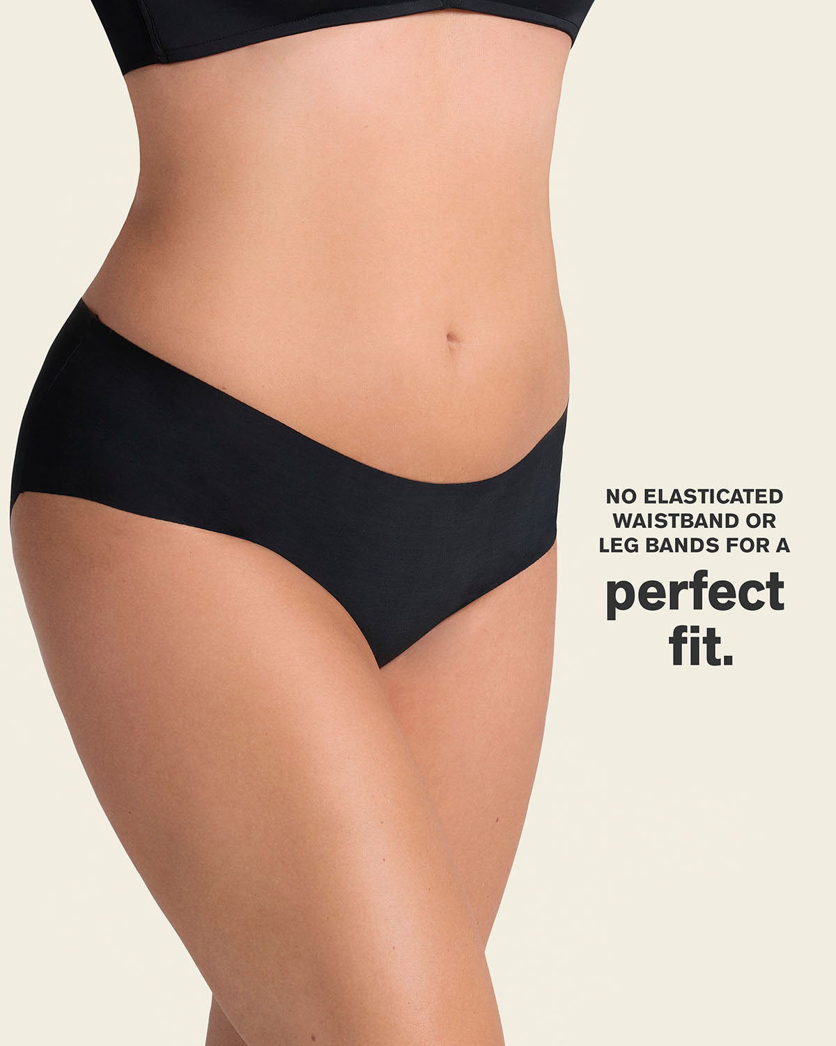 No ride-up seamless hiphugger panty#color_785-black