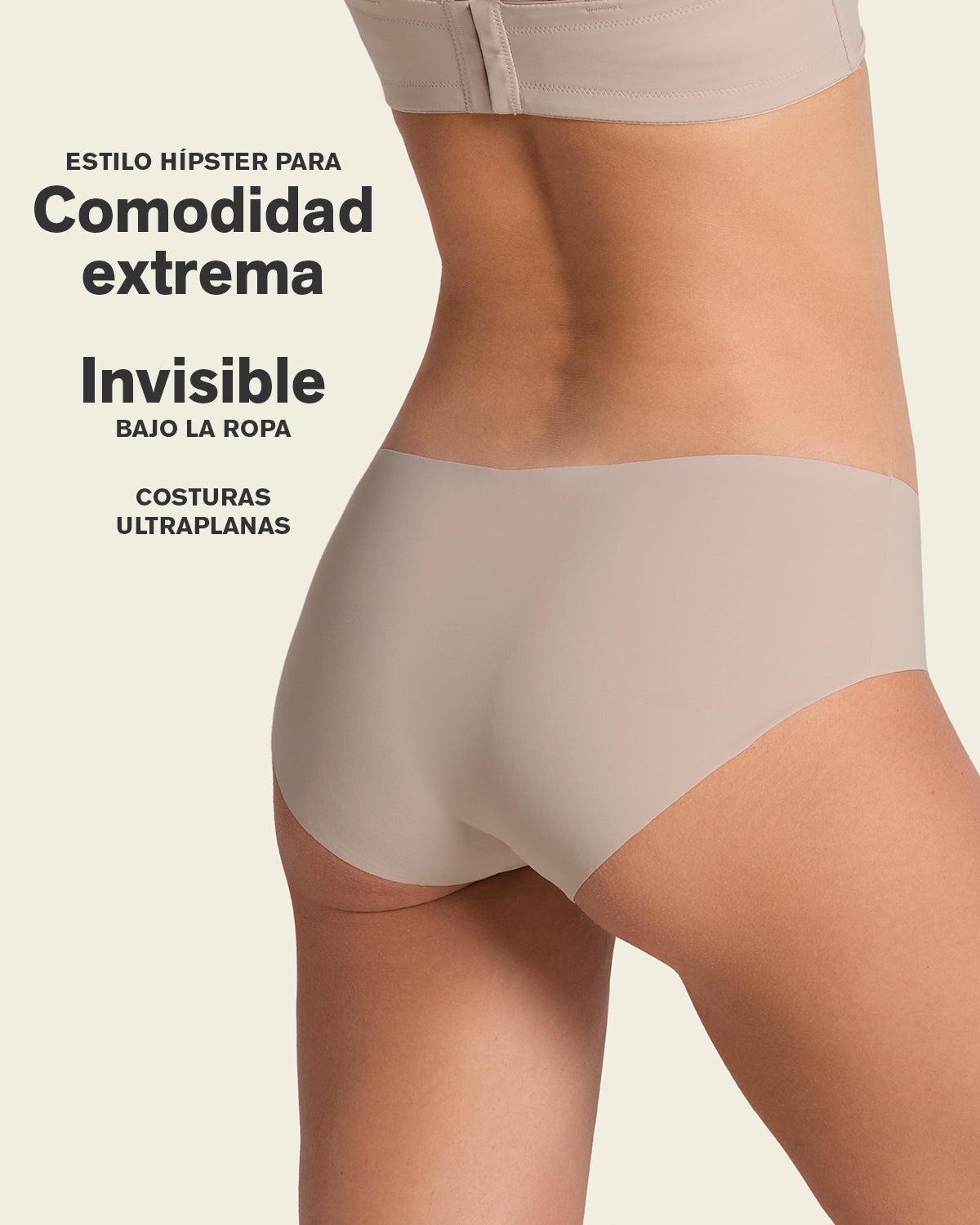 No ride-up seamless hiphugger panty#color_802-nude
