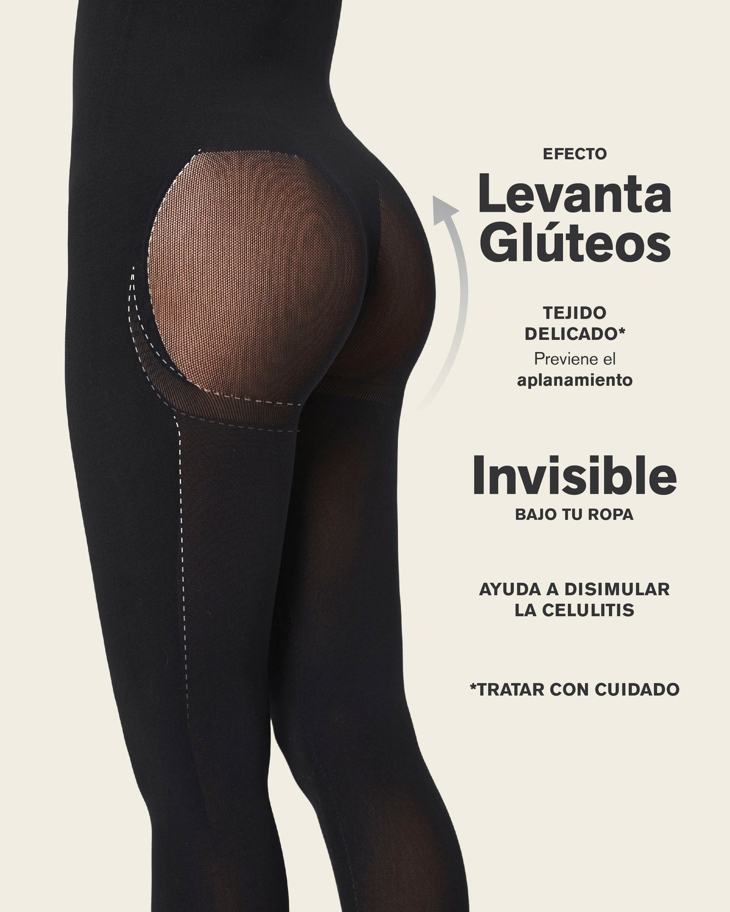 Invisible butt lifter full-leg body shaper#color_700-black