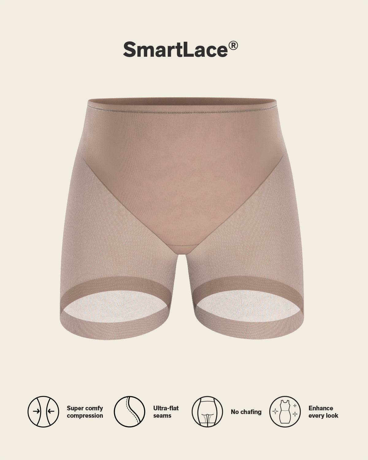 Truly undetectable sheer shaper short#color_857-brown