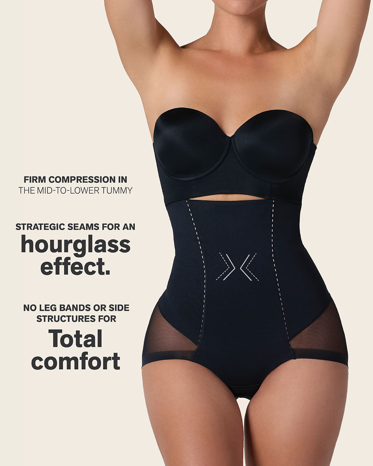 Extra high-waisted sheer bottom sculpting shaper panty#color_700-black