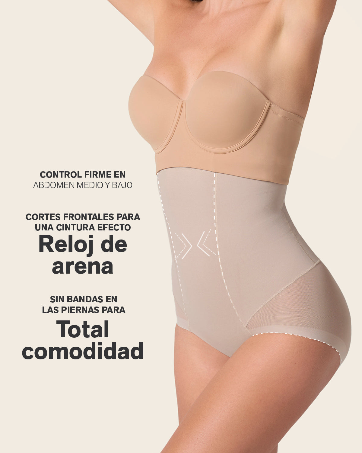 Extra high-waisted sheer bottom sculpting shaper panty#color_802-nude