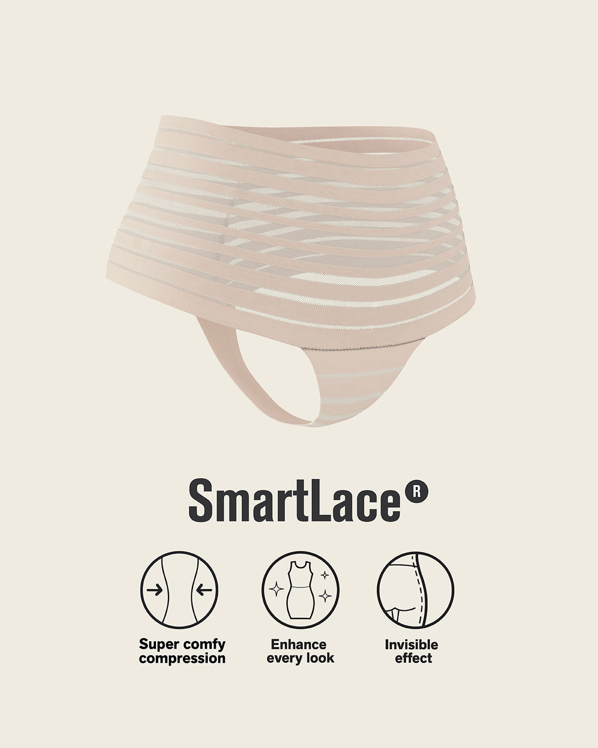 Lace stripe high-waisted cheeky hipster panty#color_802-nude