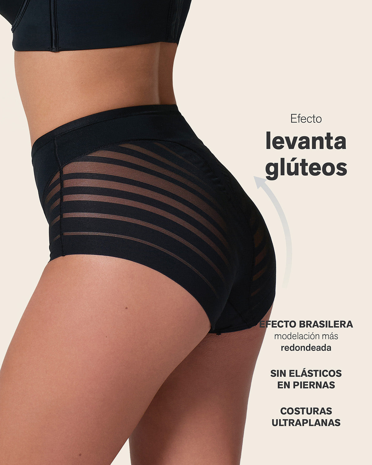 2-Pack Stripe Undetectable Lace Classic Shaper Panties#color_s04-black