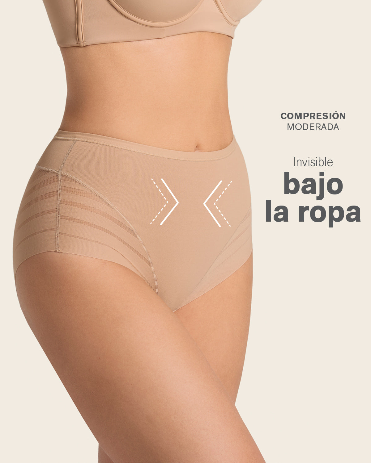 2-Pack Stripe Undetectable Lace Classic Shaper Panties#color_s02-golden-beige