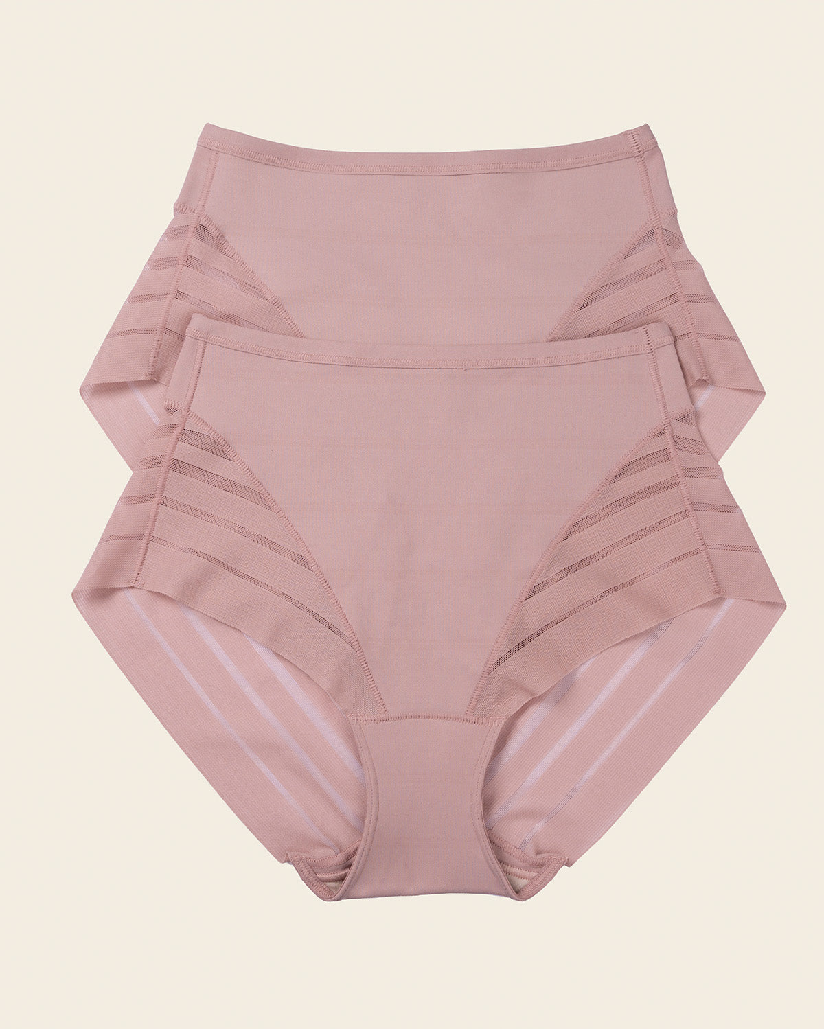 Lace stripe undetectable classic shaper panty#color_281-rosewood