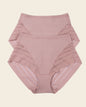 Lace stripe undetectable classic shaper panty#color_281-rosewood