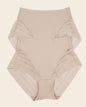 Lace stripe undetectable classic shaper panty#color_802-nude