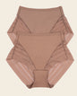 Lace stripe undetectable classic shaper panty#color_857-brown