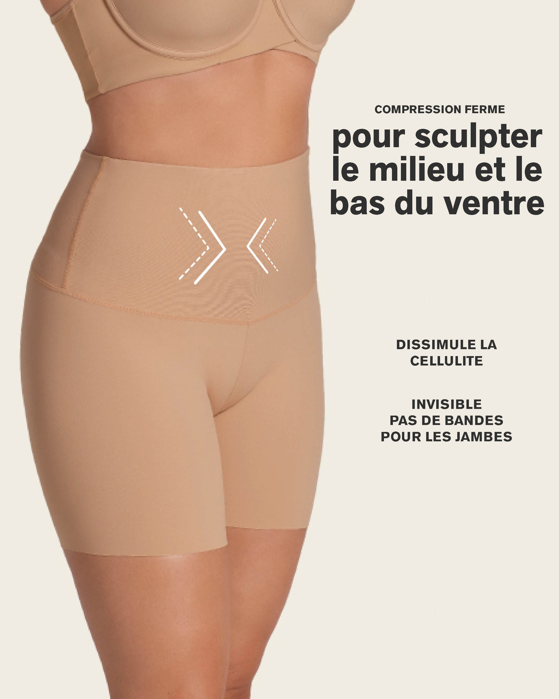 Firm High-Waisted Shaper Slip Short#color_801-golden-beige