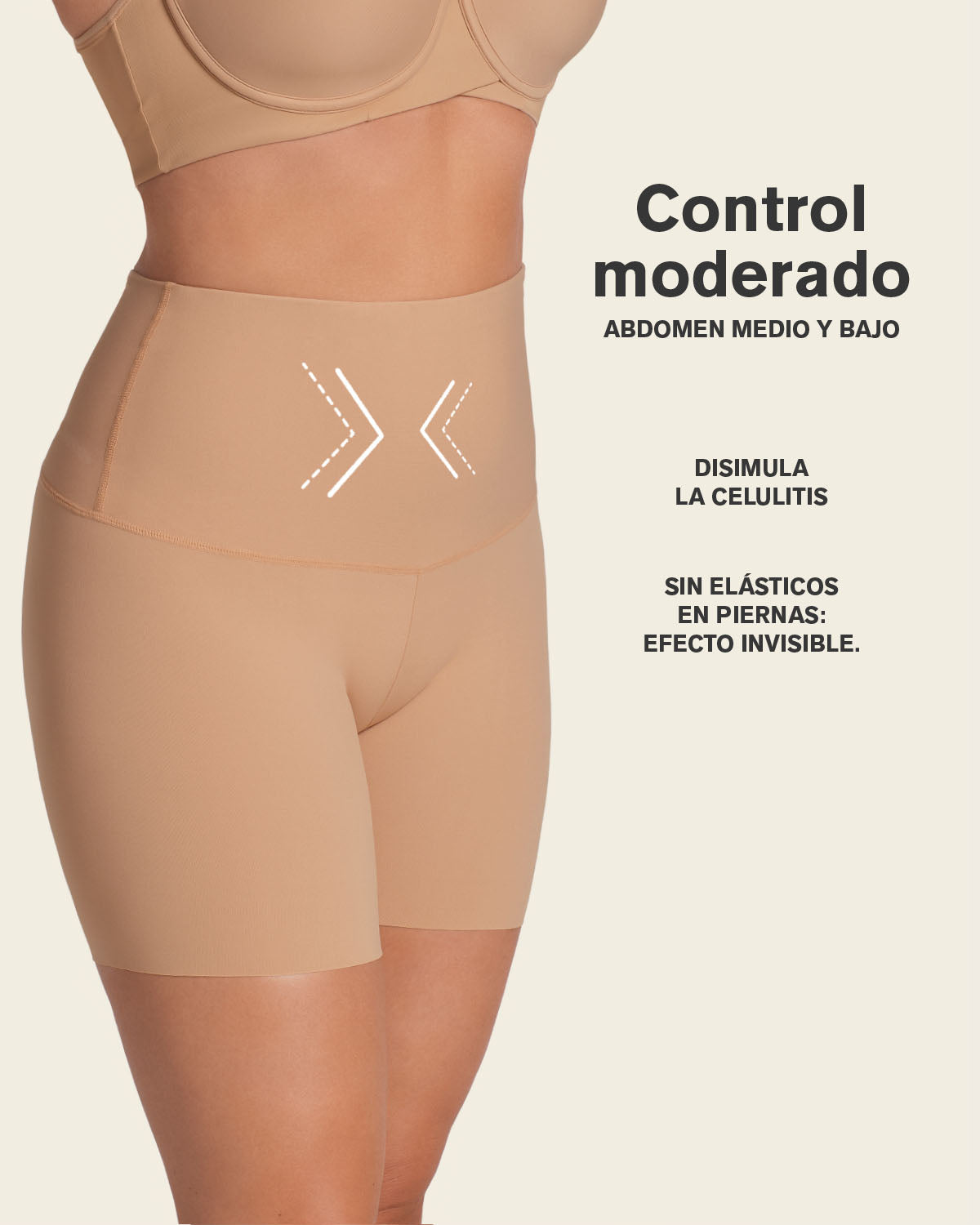 Firm High-Waisted Shaper Slip Short#color_801-golden-beige