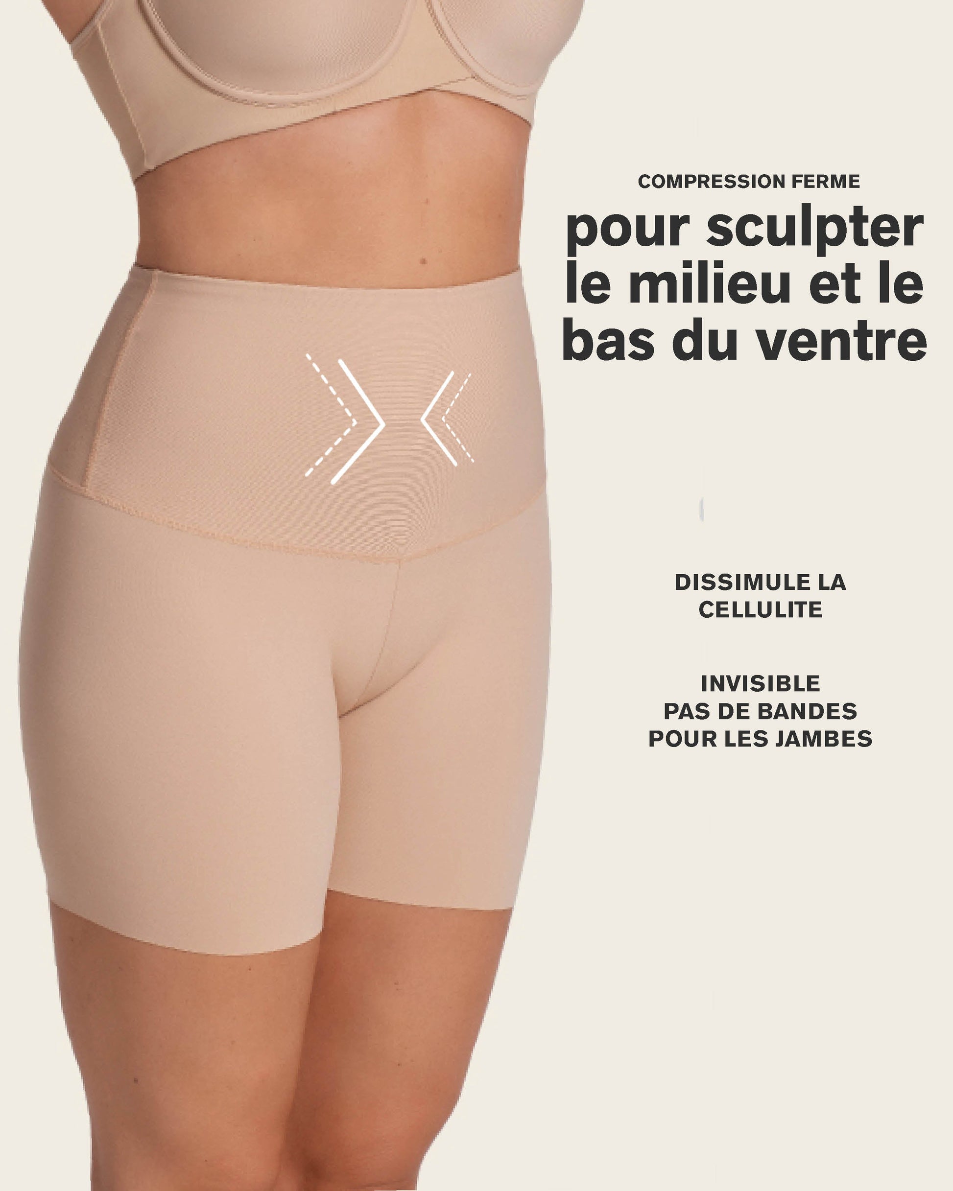 Firm High-Waisted Shaper Slip Short#color_802-nude