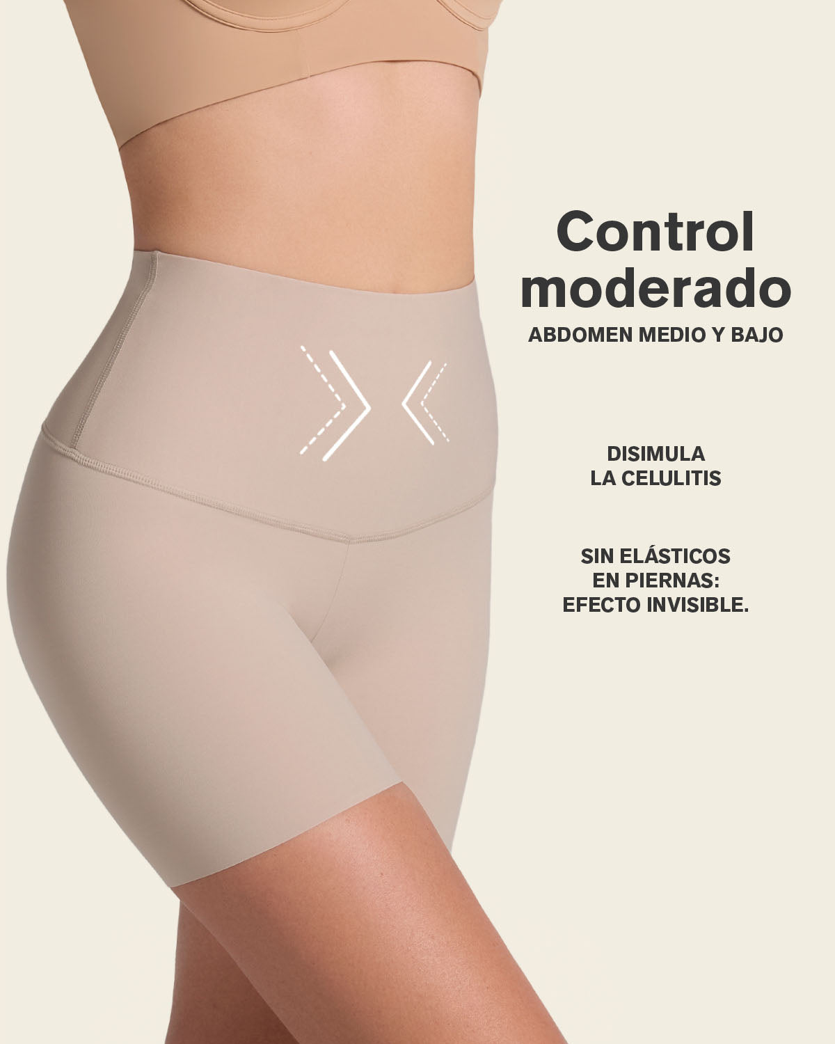 Firm High-Waisted Shaper Slip Short#color_802-nude