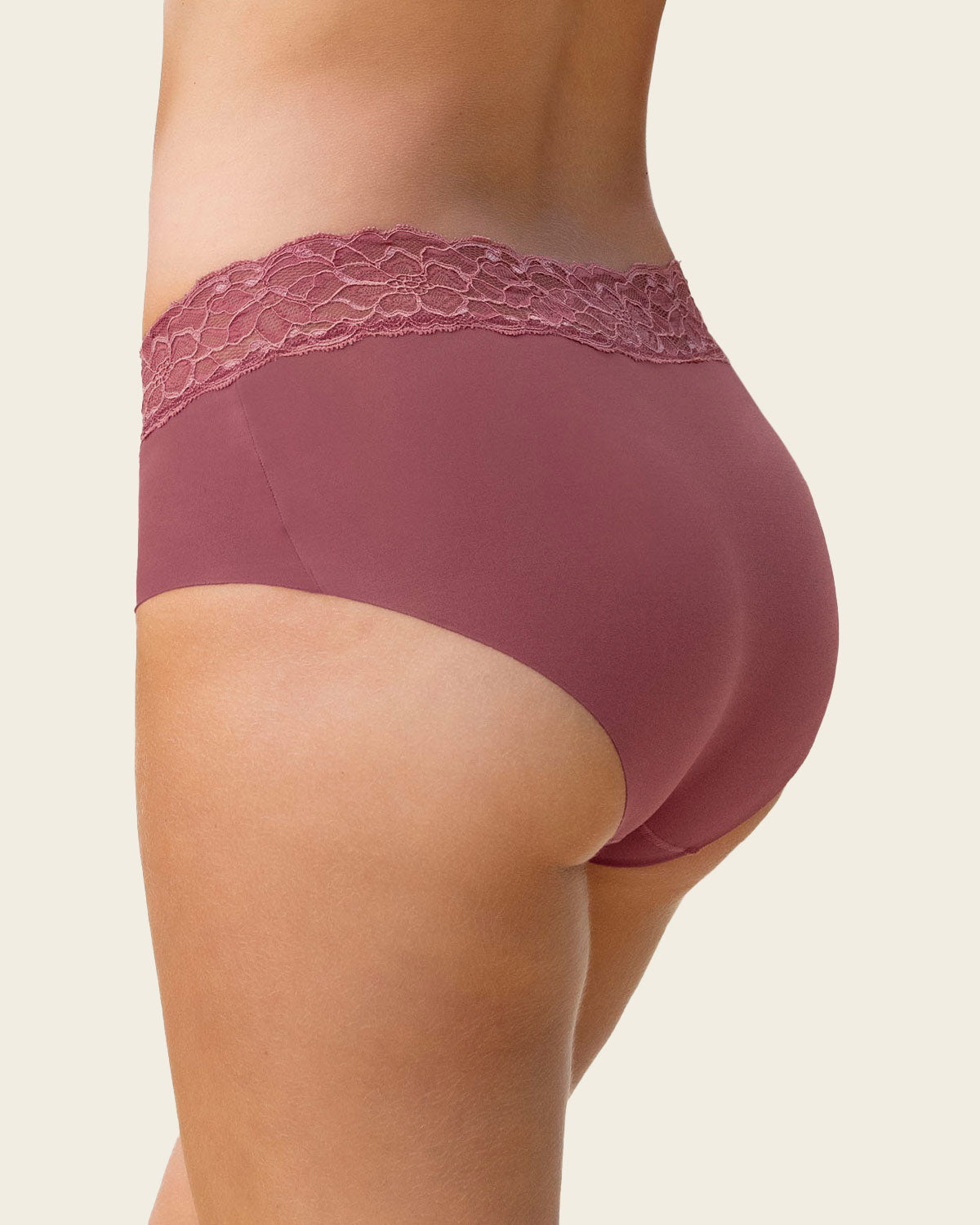 Ultra light lace trim hipster panty#color_c34-mauve-pink