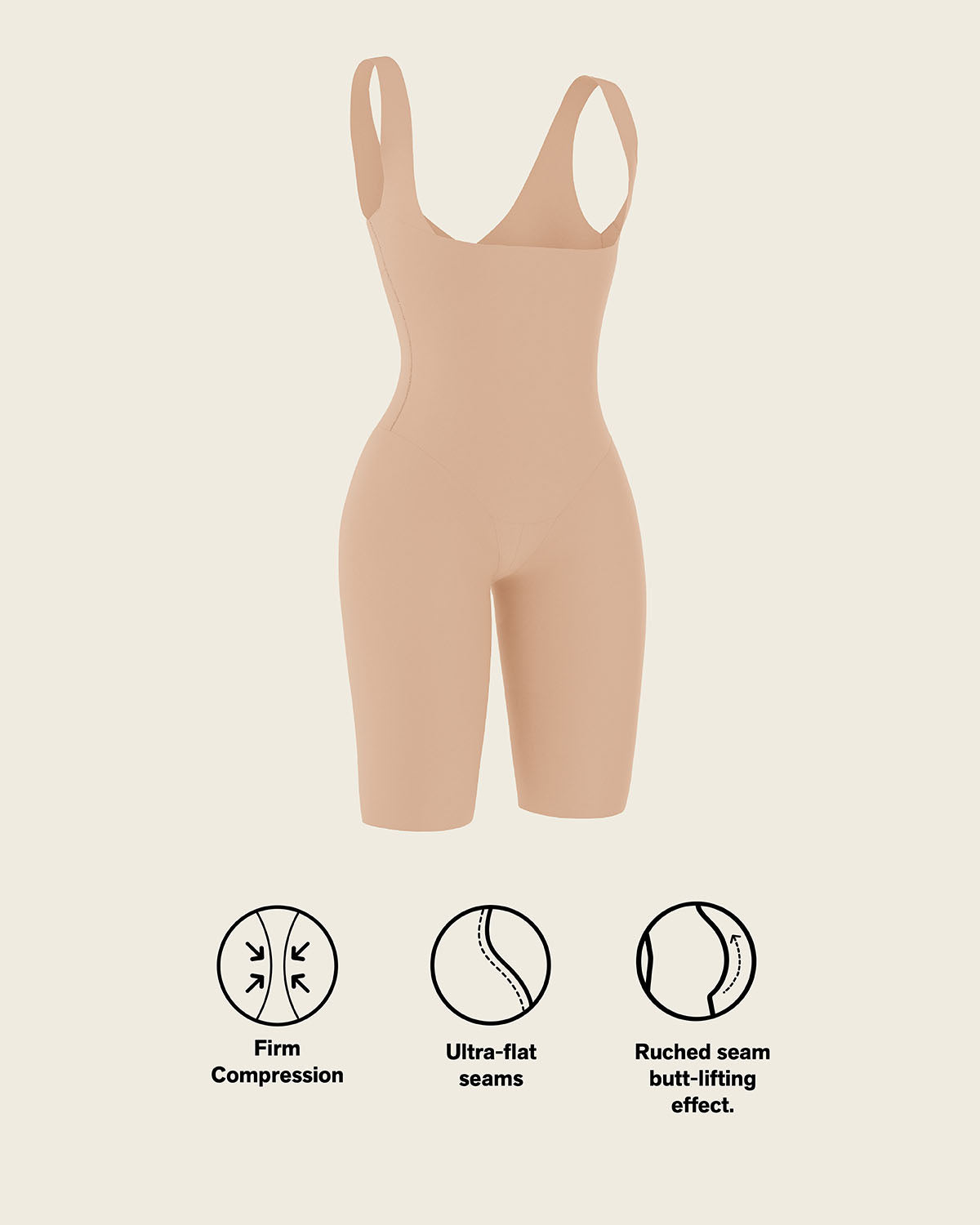 Undetectable Step-in Mid-Thigh Body Shaper#color_801-golden-beige
