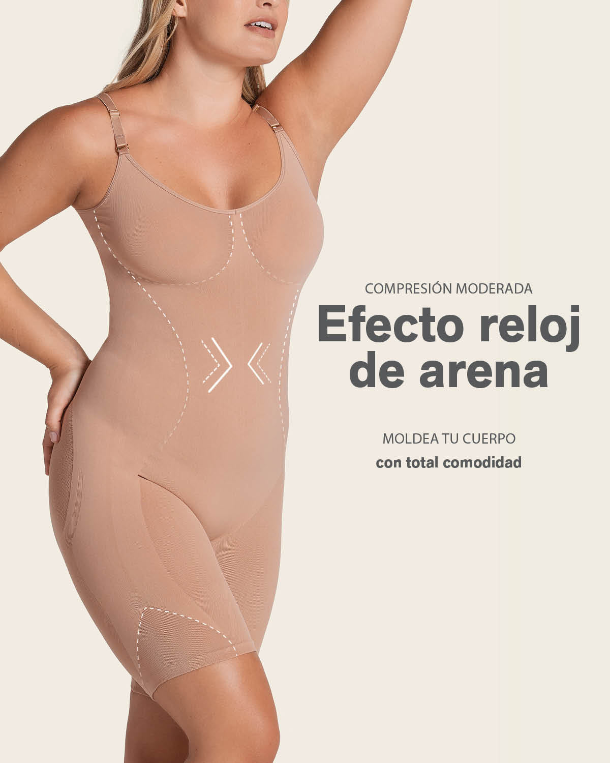 Full coverage seamless shaping bodysuit#color_087-natural