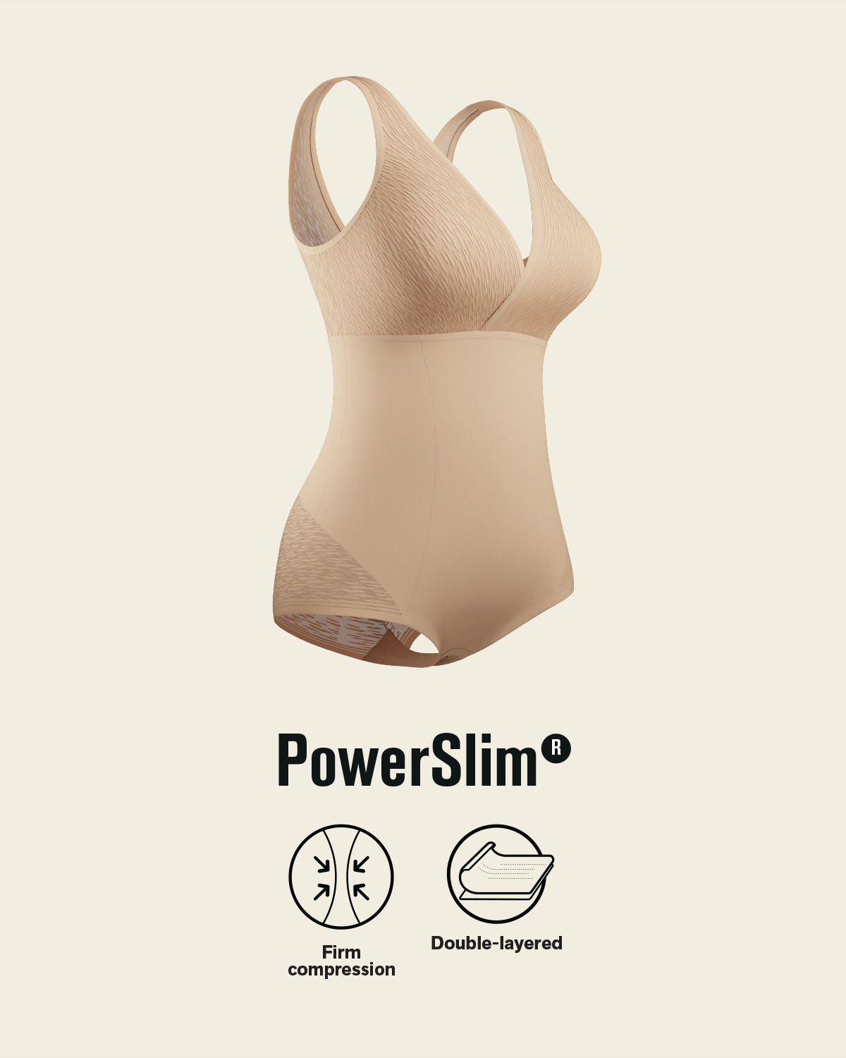 Sheer stripe detail sculpting bodysuit#color_801-golden-beige