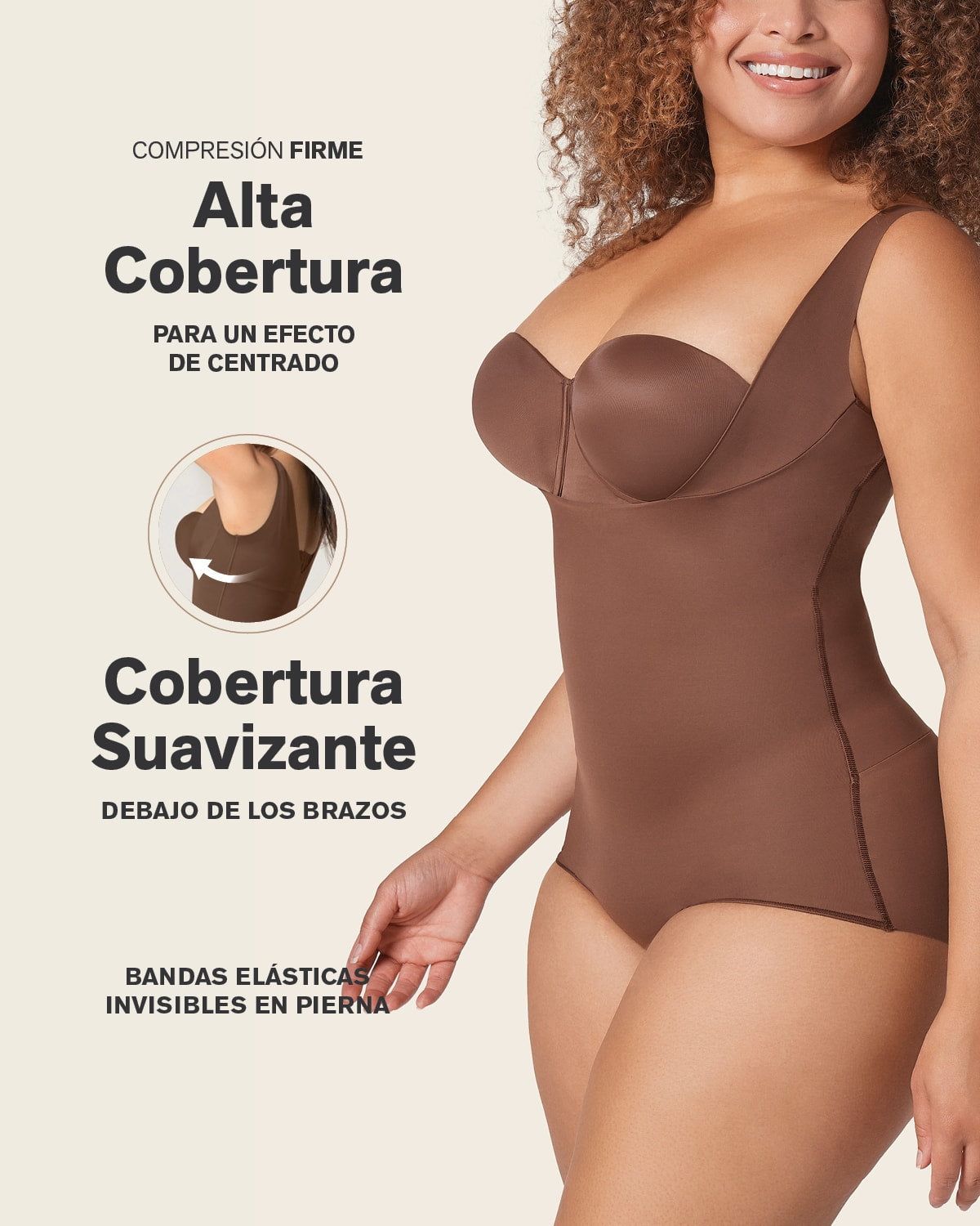 Plunge back classic sculpting body shaper#color_