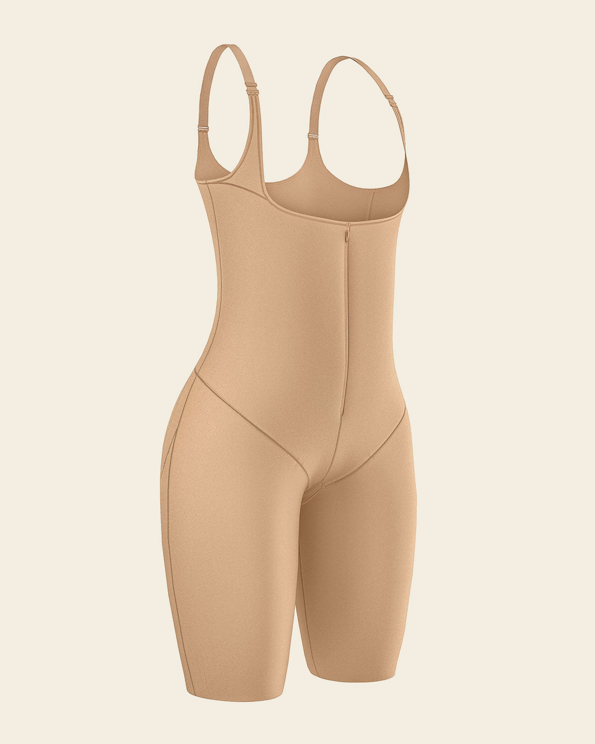 Short Bottom Sculpting Butt Lifting Body Shaper#color_801-golden-beige
