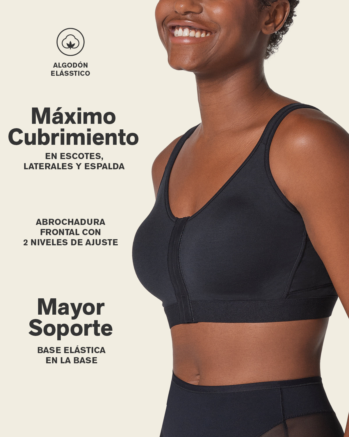 All-in-one stretchy cotton wireless bra#color_700-black