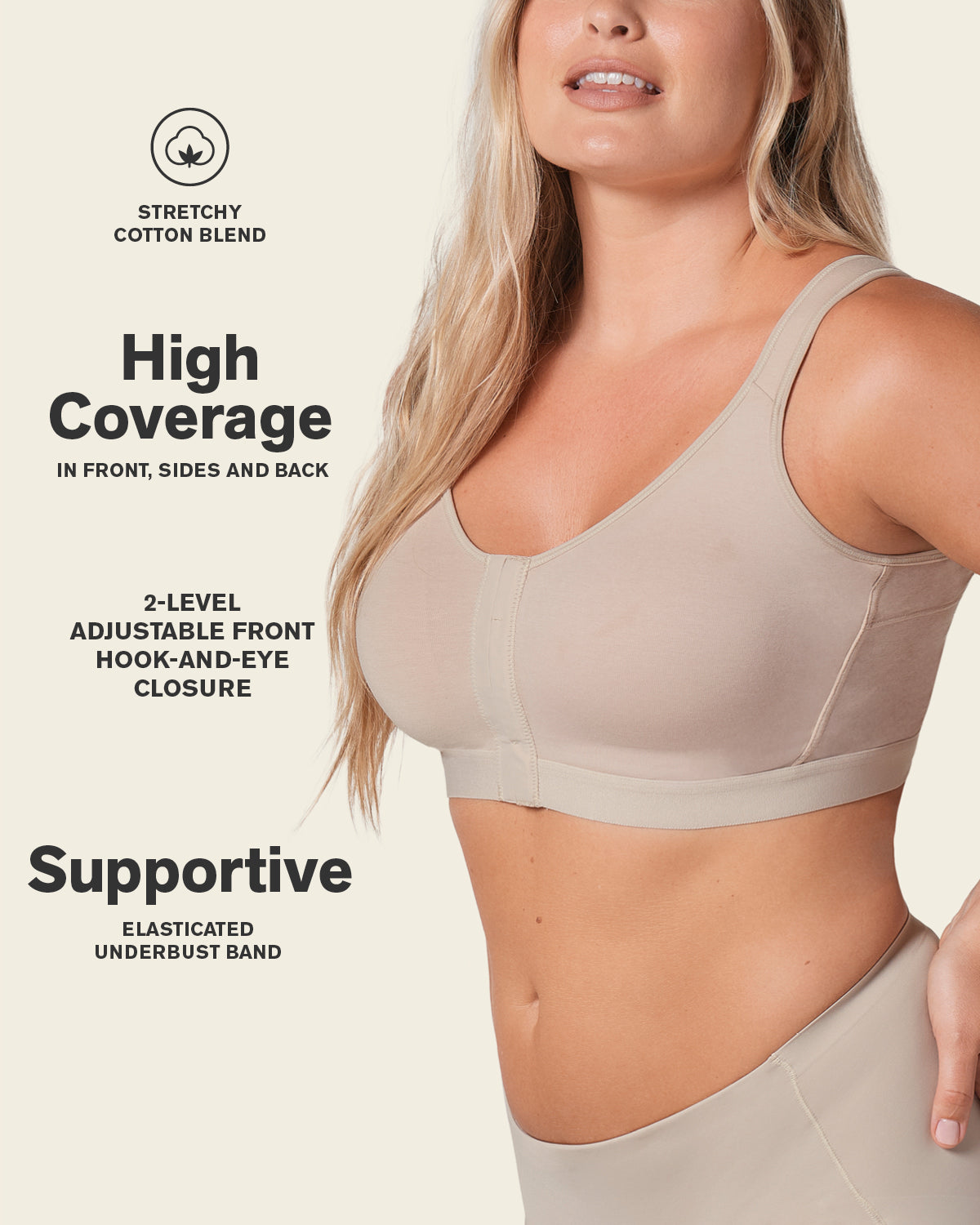 All-in-one stretchy cotton wireless bra#color_802-nude