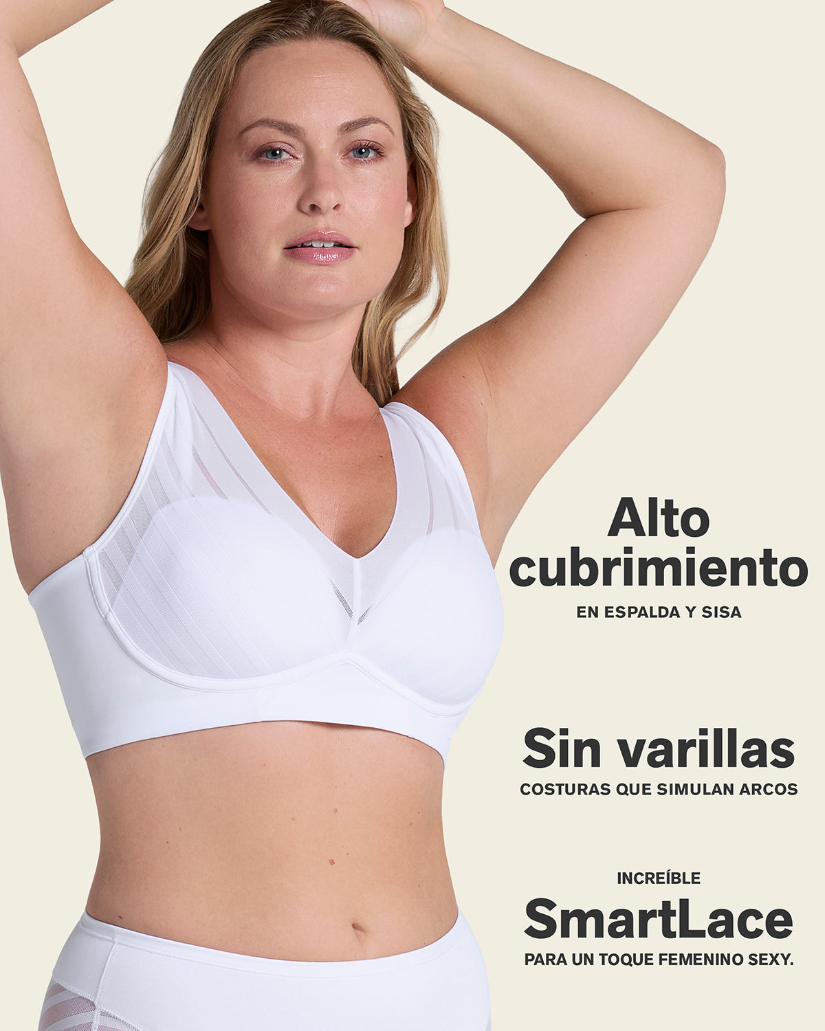 Daily Lace Wireless Support Bra#color_000-white