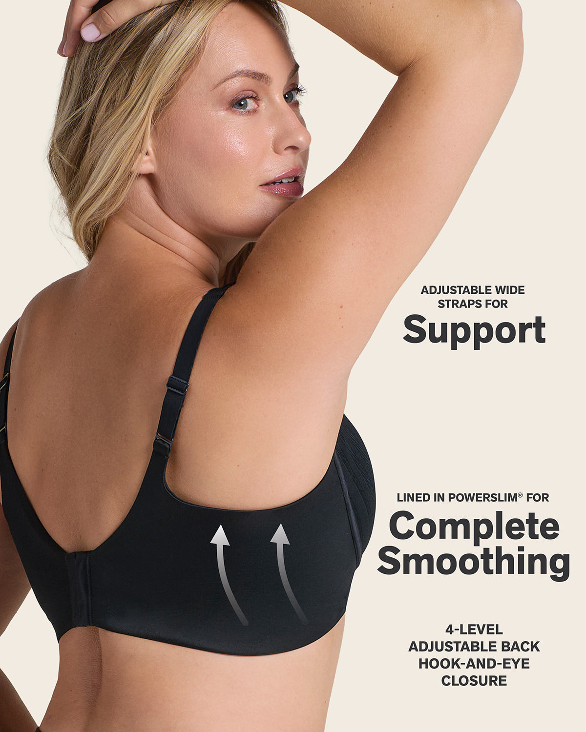 Daily Lace Wireless Support Bra#color_700-black