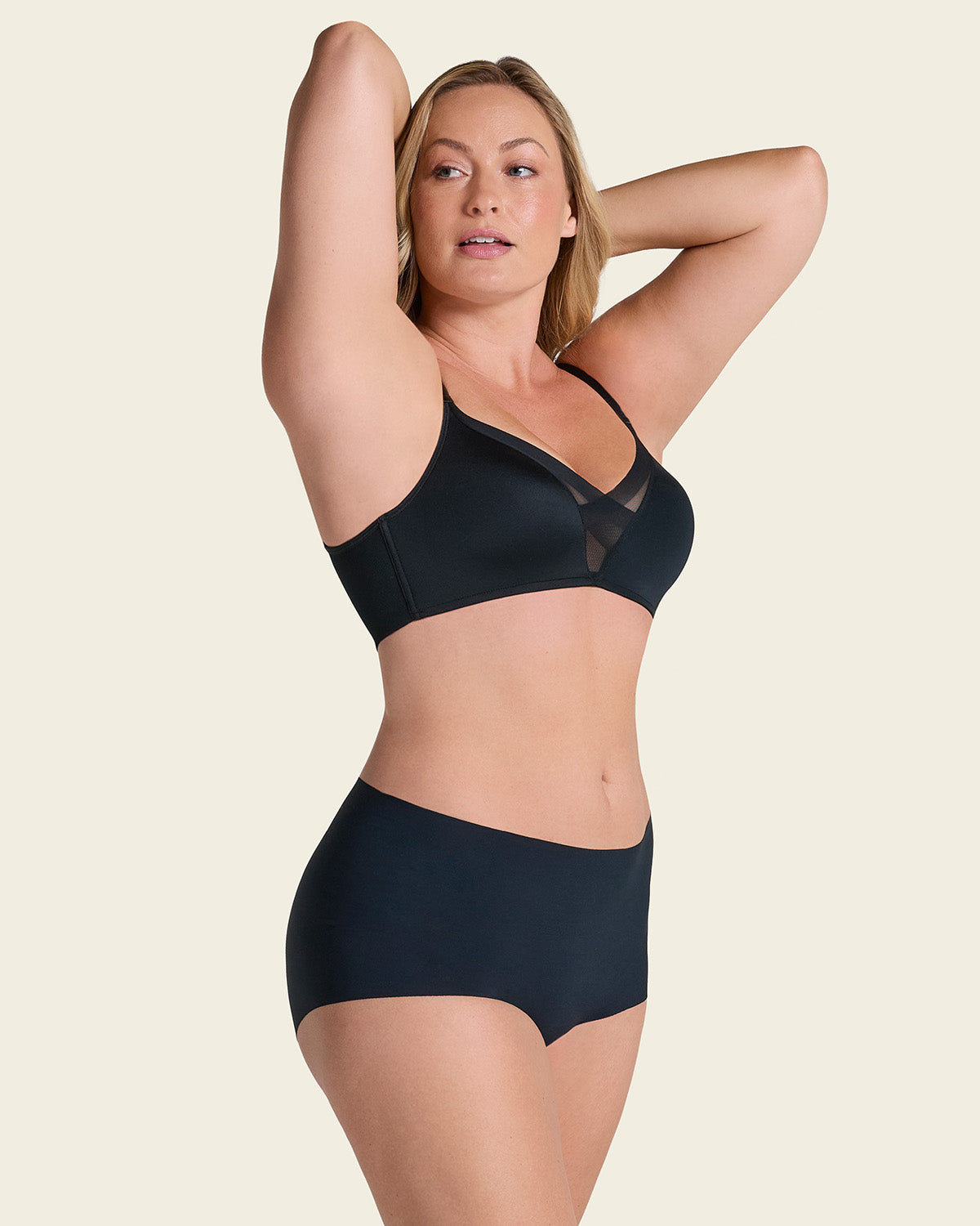 Mostly Covered Invisible Microfiber Boyshort Panty#color_700-black
