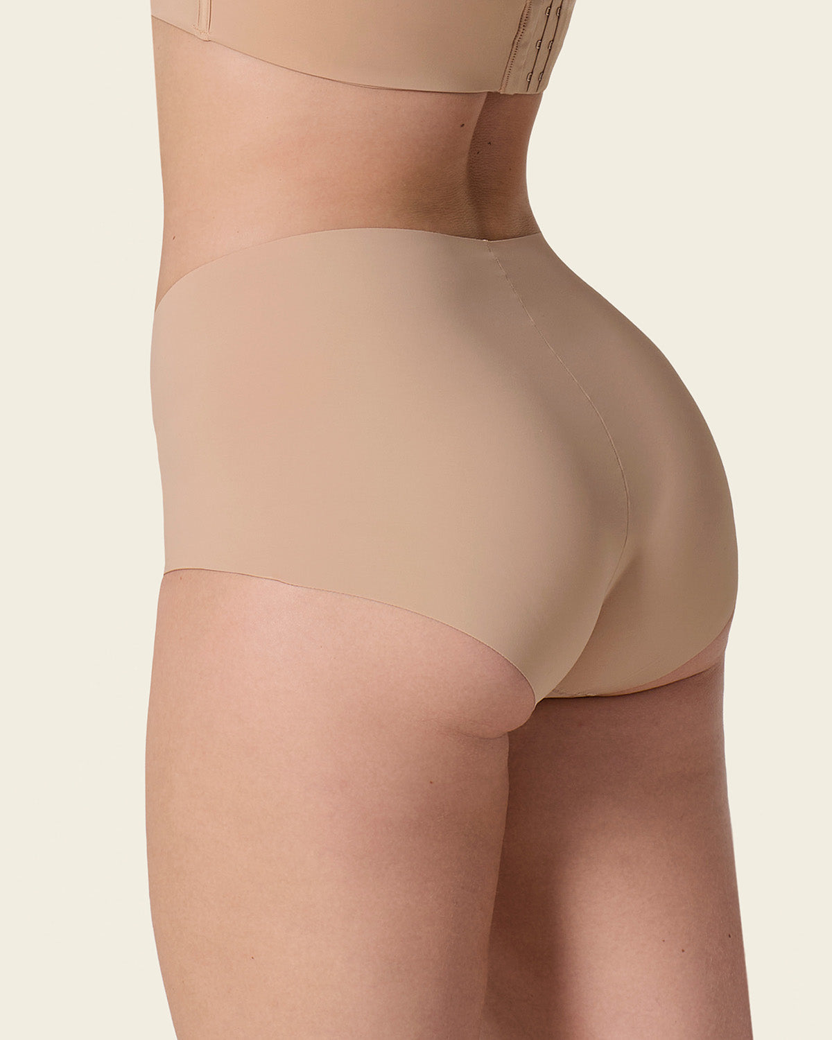 Mostly Covered Invisible Microfiber Boyshort Panty#color_801-golden-beige