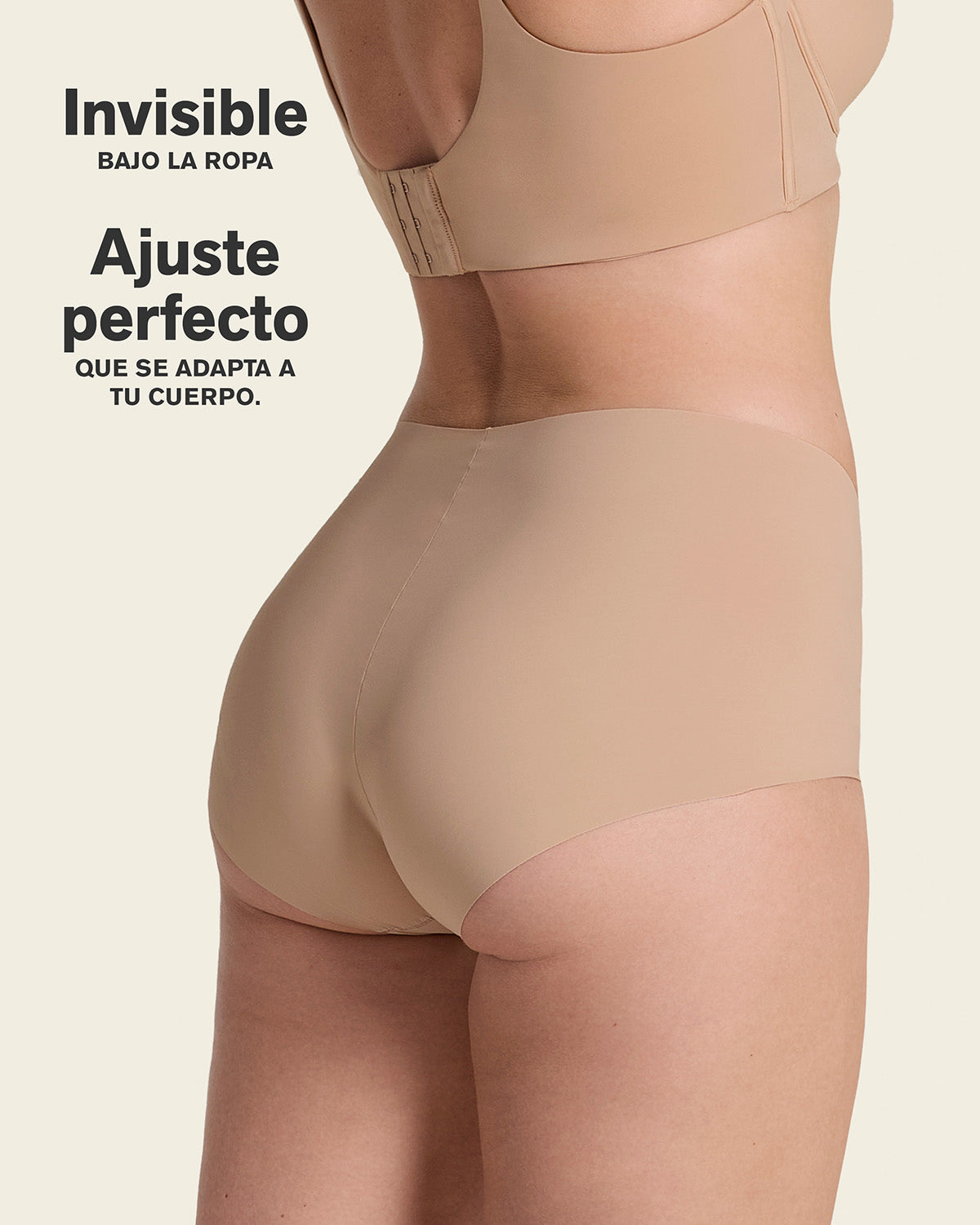Mostly Covered Invisible Microfiber Boyshort Panty#color_801-golden-beige