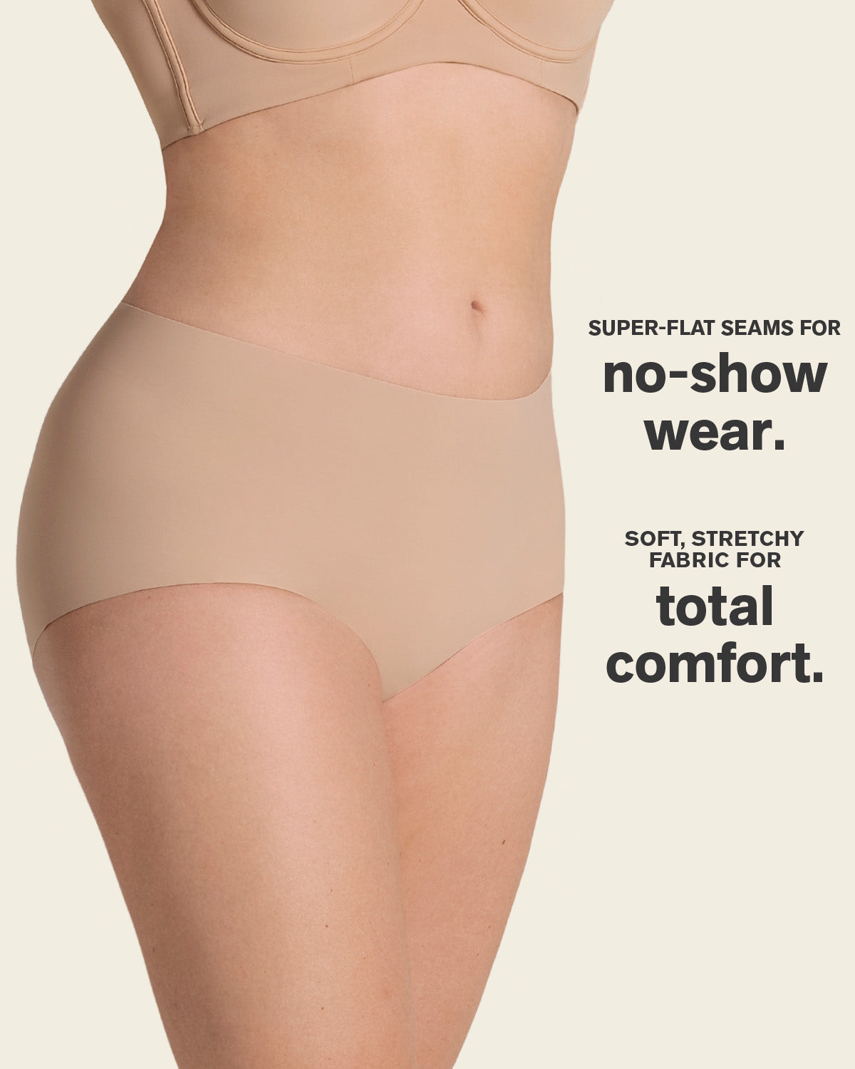 Mostly Covered Invisible Microfiber Boyshort Panty#color_801-golden-beige
