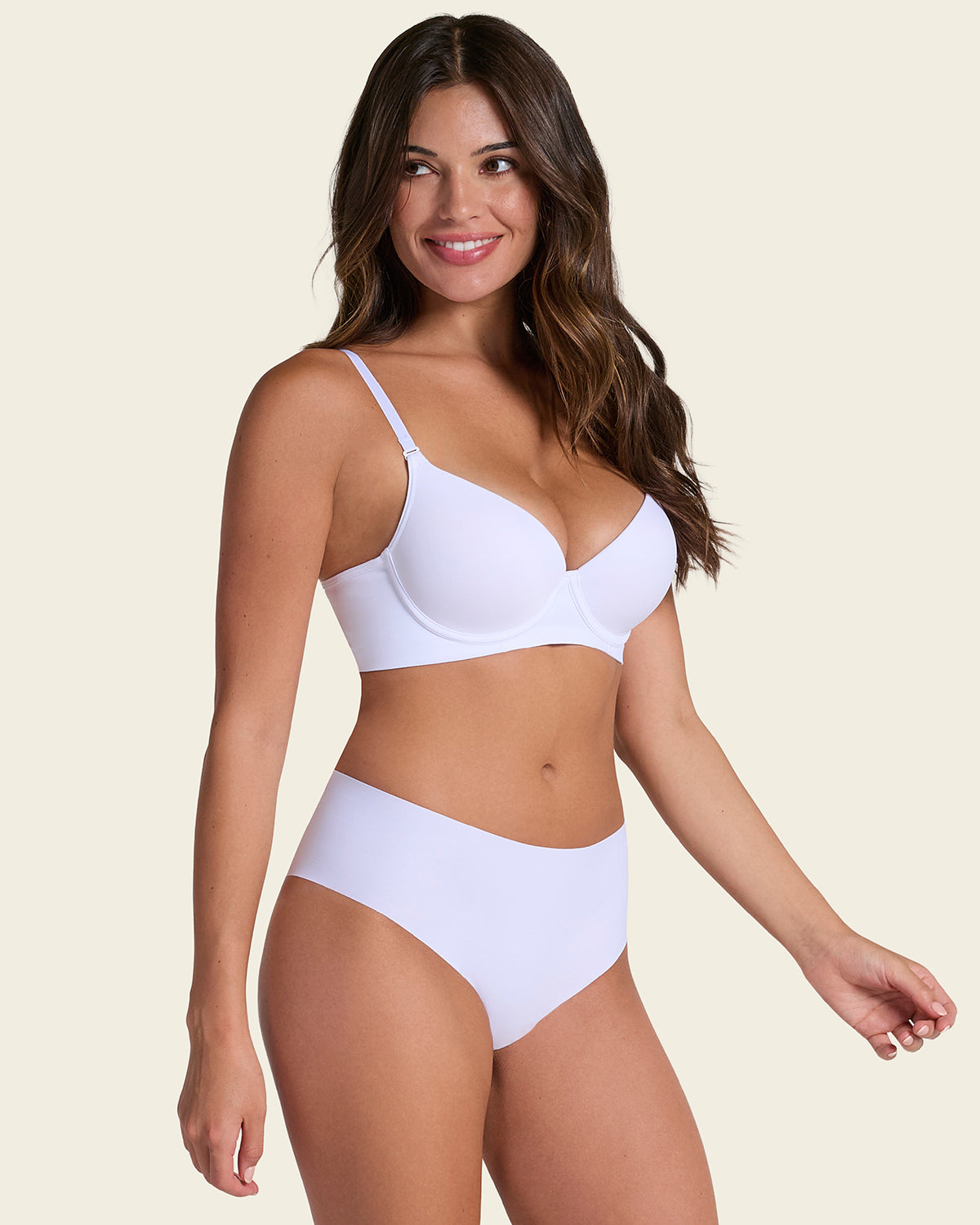 Totally Seamless Mid-Rise Microfiber Cheeky Panty#color_000-white