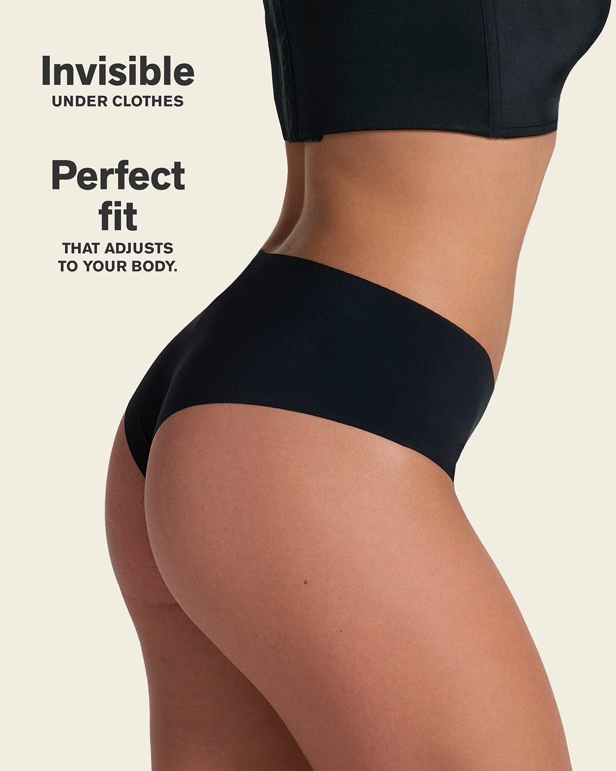 Totally Seamless Mid-Rise Microfiber Cheeky Panty#color_700-black