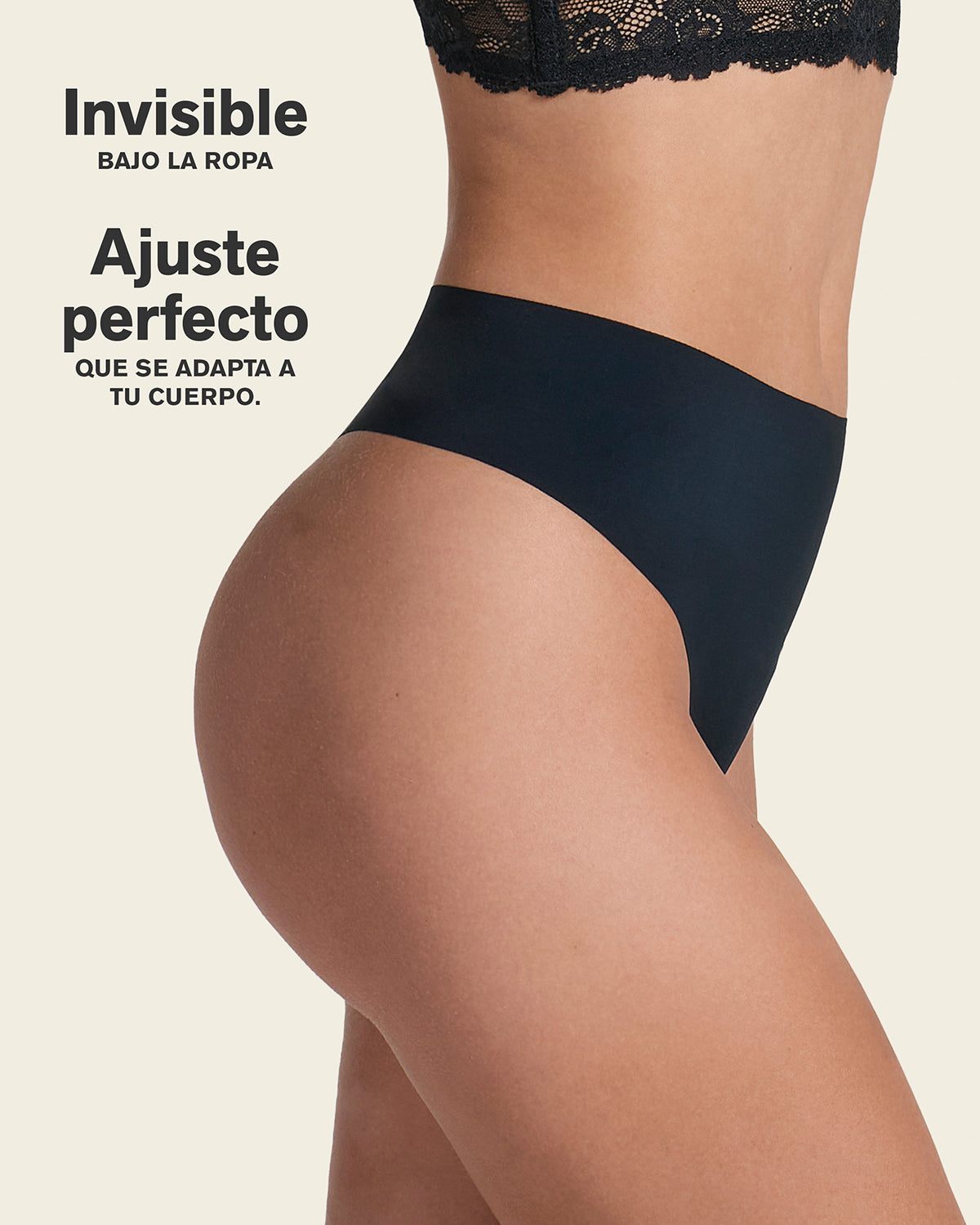 High-Waisted Invisible Microfiber Thong Panty#color_700-black