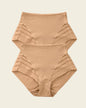 2-Pack Stripe Undetectable Lace Classic Shaper Panties#color_s02-golden-beige