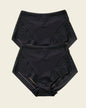 2-Pack Stripe Undetectable Lace Classic Shaper Panties#color_s04-black