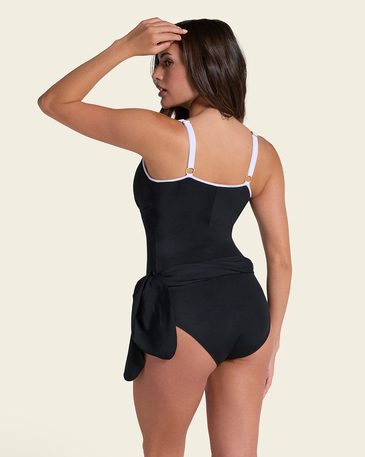 Shaping Full Coverage Multipurpose Swim Dress#color_700-black
