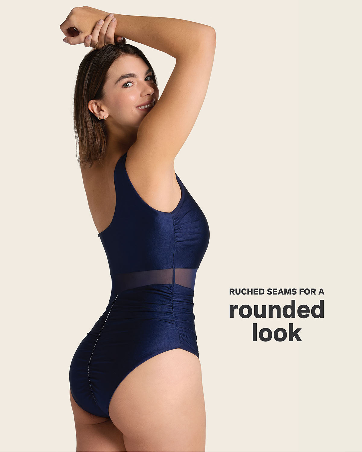 Radiant One-Shoulder One-Piece Shaping Swimsuit#color_509-navy-blue