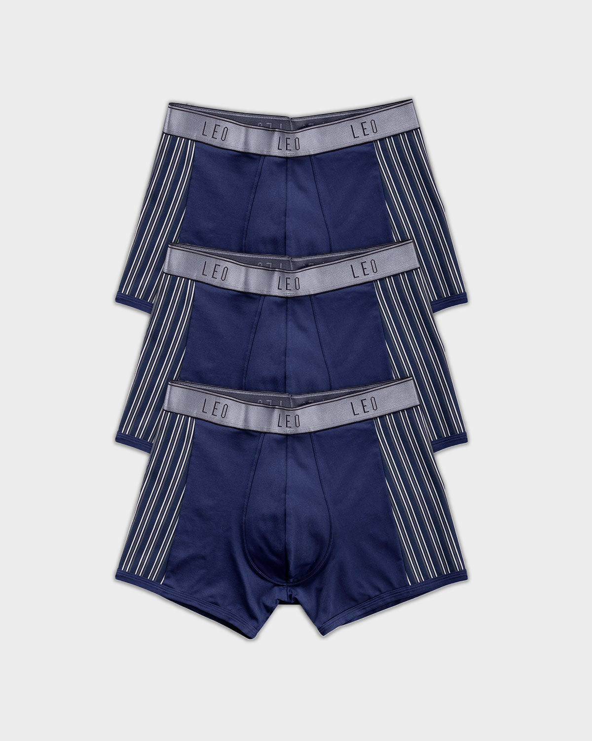 Perfect Fit Trunk with Contrast Details#color_516-blue-elastic-gray