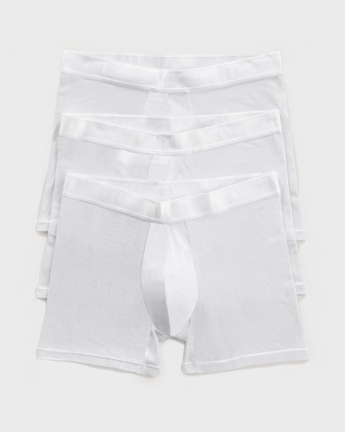 Ultra-Light Boxer Brief with Ergonomic Pouch#color_000-white